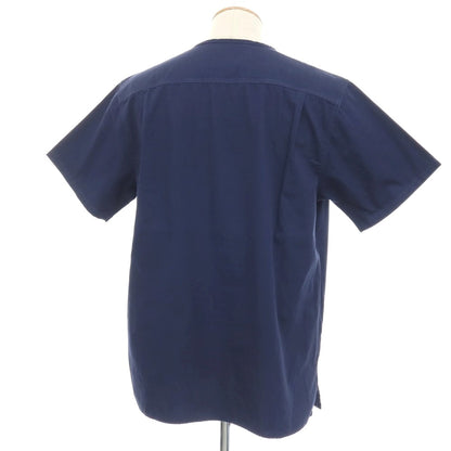 【中古】カーハート Carhartt リップストップ コットンポリエステル Vネック スクラブトップ 半袖カットソー ネイビー【サイズS】【 状態ランクB 】【 メンズ 】