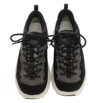 【中古】イズネス is-ness 合成繊維 × SUVSOLE スニーカー ブラックxグレー【サイズ26】【 状態ランクC 】【 メンズ 】