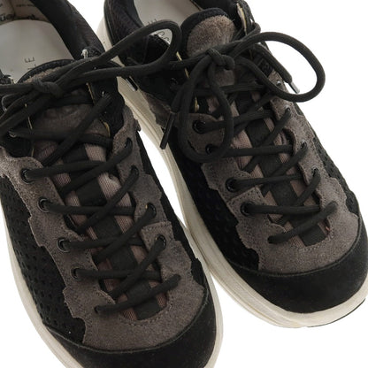 【中古】イズネス is-ness 合成繊維 × SUVSOLE スニーカー ブラックxグレー【サイズ26】【 状態ランクC 】【 メンズ 】