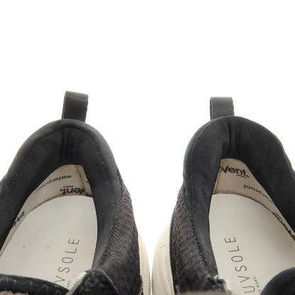 【中古】イズネス is-ness 合成繊維 × SUVSOLE スニーカー ブラックxグレー【サイズ26】【 状態ランクC 】【 メンズ 】