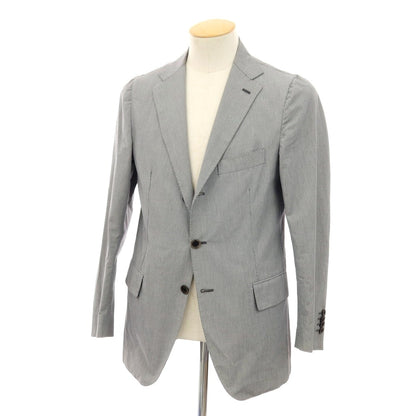 【中古】ルイジボレッリ ラグジュアリーヴィンテージ LUIGIBORRELLI LUXURY VINTAGE コットン 3B カジュアルジャケット グレー【サイズ44】【 状態ランクC 】【 メンズ 】