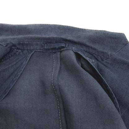【中古】ラルディーニ LARDINI リネン 3B カジュアルジャケット ネイビー【サイズ46】【 状態ランクC 】【 メンズ 】