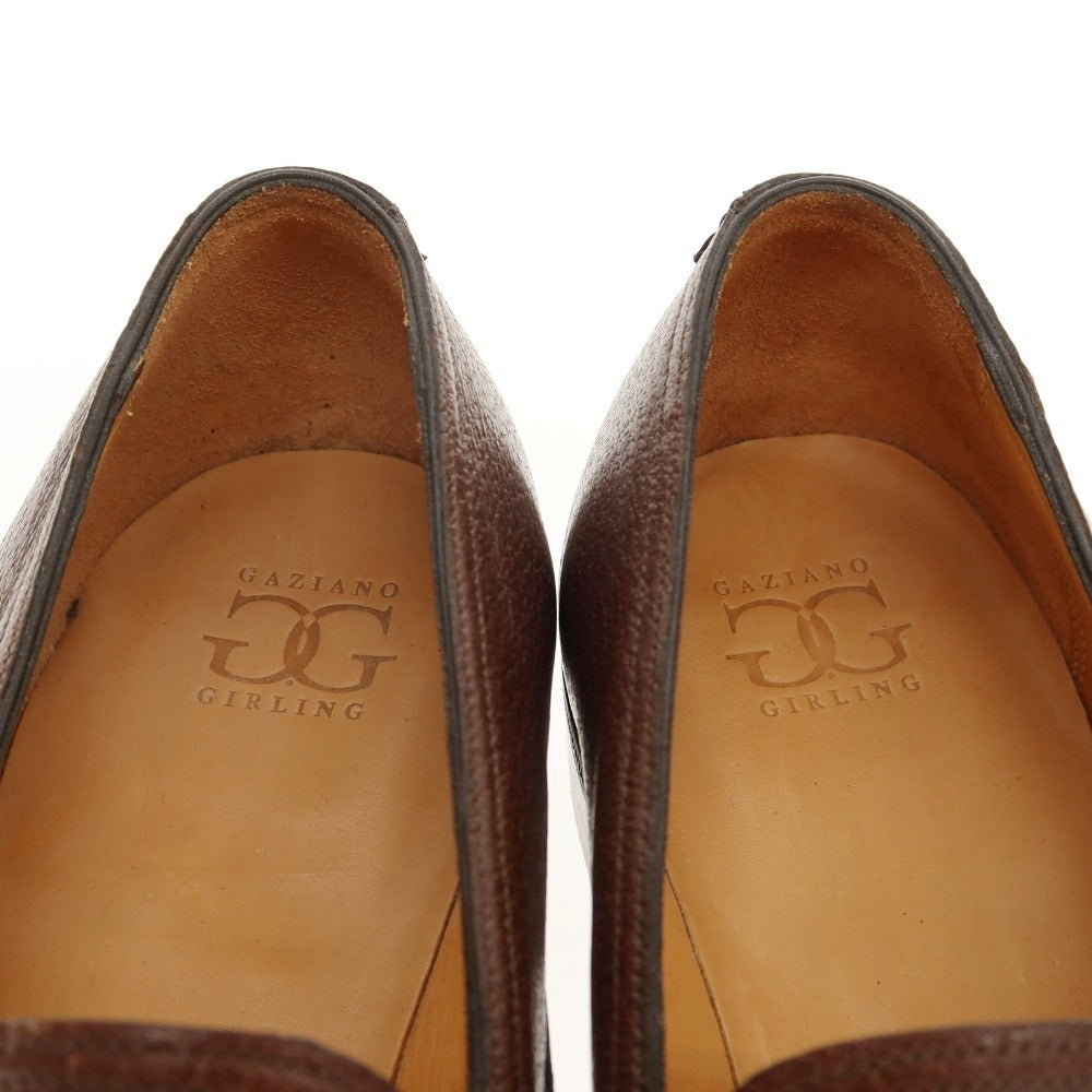 【中古】ガジアーノ＆ガーリング GAZIANO &amp; GIRLING レザー ST THOMAS ローファー ブラウン【サイズ7E】【 状態ランクA 】【 メンズ 】