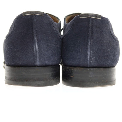 【中古】シルバノマッツァ SILVANO MAZZA スエード ドレスシューズ ネイビー【サイズ7 1/2】【 状態ランクC 】【 メンズ 】