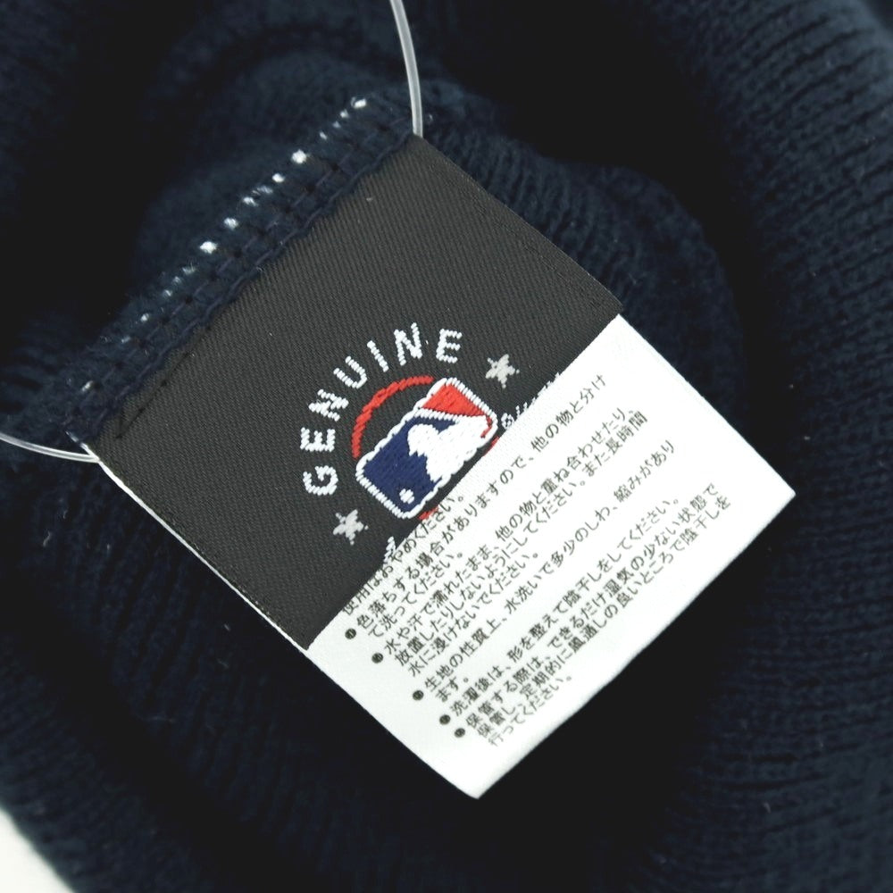 【中古】ニューエラ NEW ERA アクリル New York Yankees ロゴ ニットキャップ 帽子 ネイビー【 状態ランクB 】【 メンズ 】