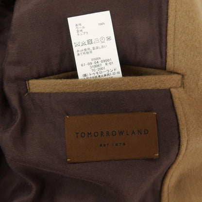 【中古】トゥモローランド TOMORROWLAND ウール ローデンクロス フーデッドコート キャメルブラウン【サイズS】【 状態ランクB 】【 メンズ 】