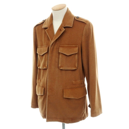 【中古】ボリオリ BOGLIOLI カシミヤウール サファリジャケット キャメルブラウン【サイズ44】【 状態ランクB 】【 メンズ 】