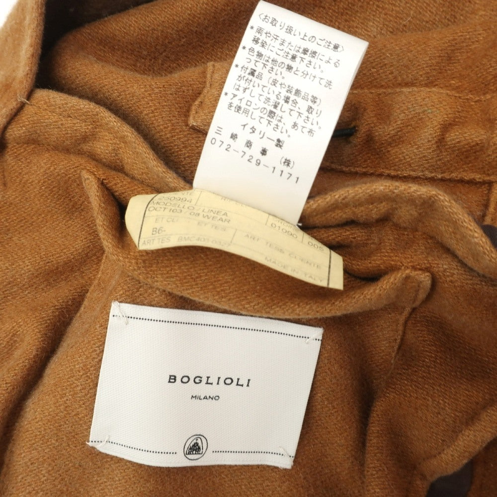 【中古】ボリオリ BOGLIOLI カシミヤウール サファリジャケット キャメルブラウン【サイズ44】【 状態ランクB 】【 メンズ 】