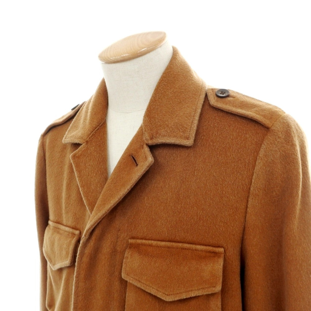 【中古】ボリオリ BOGLIOLI カシミヤウール サファリジャケット キャメルブラウン【サイズ44】【 状態ランクB 】【 メンズ 】