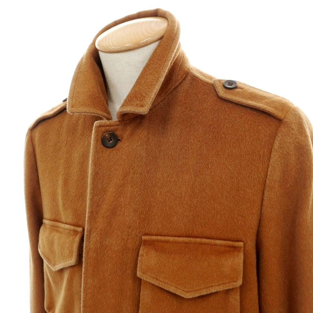 【中古】ボリオリ BOGLIOLI カシミヤウール サファリジャケット キャメルブラウン【サイズ44】【 状態ランクB 】【 メンズ 】