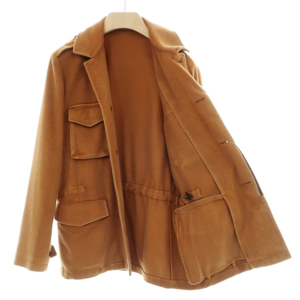 【中古】ボリオリ BOGLIOLI カシミヤウール サファリジャケット キャメルブラウン【サイズ44】【 状態ランクB 】【 メンズ 】