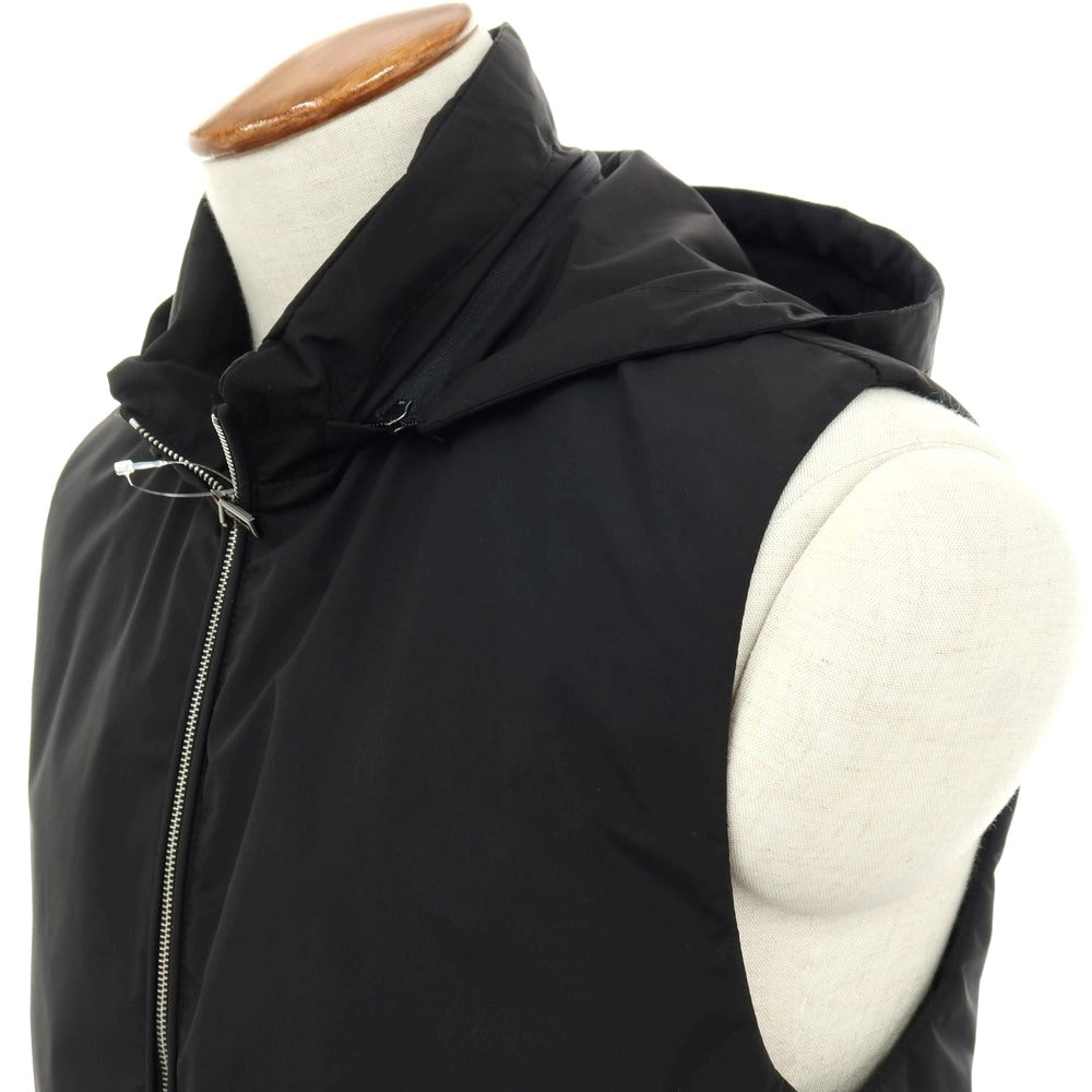 【中古】ムーレー MOORER LUIS-STP ポリエステル スタンドカラー ダブルジップベスト ブラック【サイズ46】【メンズ】 中古】ムーレー MOORER LUIS-STP ポリエステル スタンドカラー ダブル