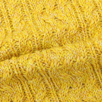 【中古】トゥモローランド TOMORROWLAND tricot ウール ケーブル編み クルーネック プルオーバーニット イエローxオレンジ【サイズS】【 状態ランクB 】【 メンズ 】