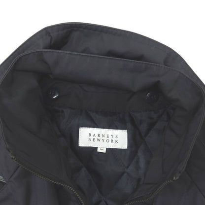 【中古】バーニーズニューヨーク BARNEYS NEWYORK ポリエステル 中綿入りライナー付き レイヤード トレンチコート ネイビー【サイズM】【 状態ランクB 】【 メンズ 】