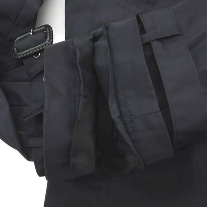 【中古】バーニーズニューヨーク BARNEYS NEWYORK ポリエステル 中綿入りライナー付き レイヤード トレンチコート ネイビー【サイズM】【 状態ランクB 】【 メンズ 】