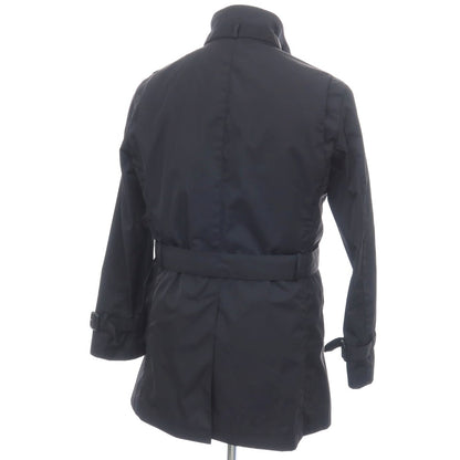 【中古】バーニーズニューヨーク BARNEYS NEWYORK ポリエステル 中綿入りライナー付き レイヤード トレンチコート ネイビー【サイズM】【 状態ランクB 】【 メンズ 】