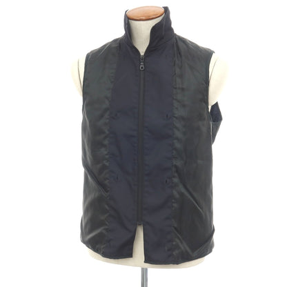 【中古】バーニーズニューヨーク BARNEYS NEWYORK ポリエステル 中綿入りライナー付き レイヤード トレンチコート ネイビー【サイズM】【 状態ランクB 】【 メンズ 】