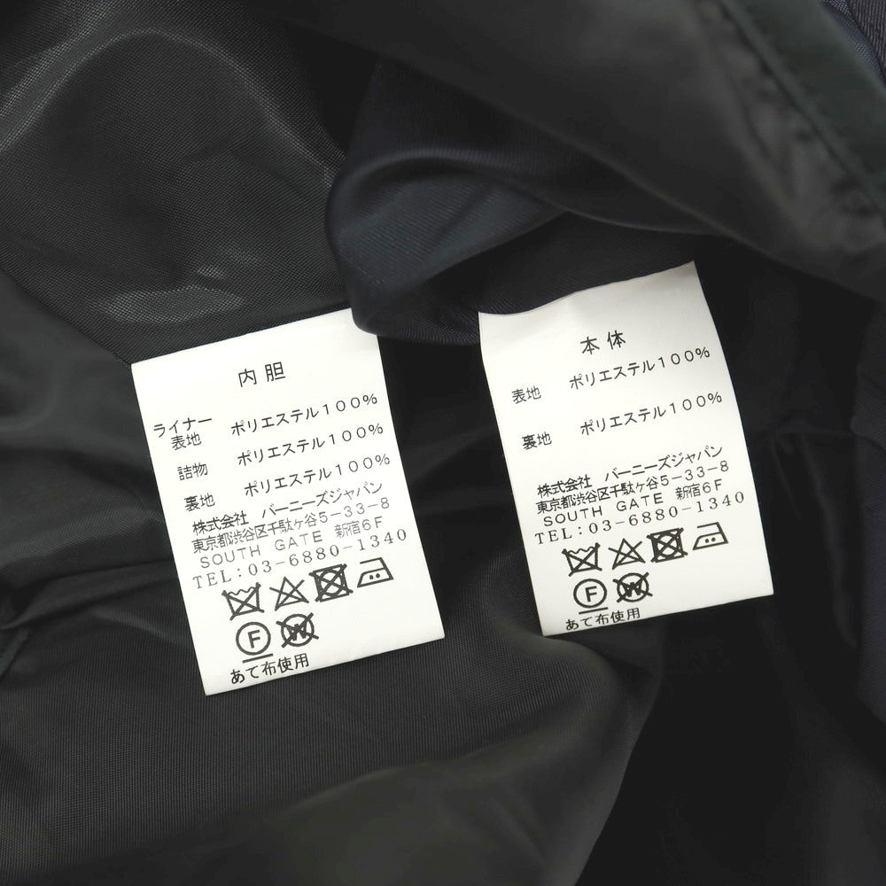 【中古】バーニーズニューヨーク BARNEYS NEWYORK ポリエステル 中綿入りライナー付き レイヤード トレンチコート ネイビー【サイズM】【 状態ランクB 】【 メンズ 】