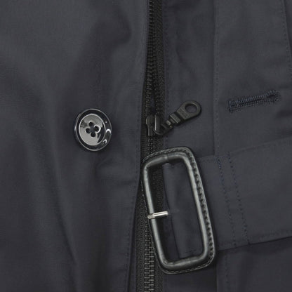 【中古】バーニーズニューヨーク BARNEYS NEWYORK ポリエステル 中綿入りライナー付き レイヤード トレンチコート ネイビー【サイズM】【 状態ランクB 】【 メンズ 】