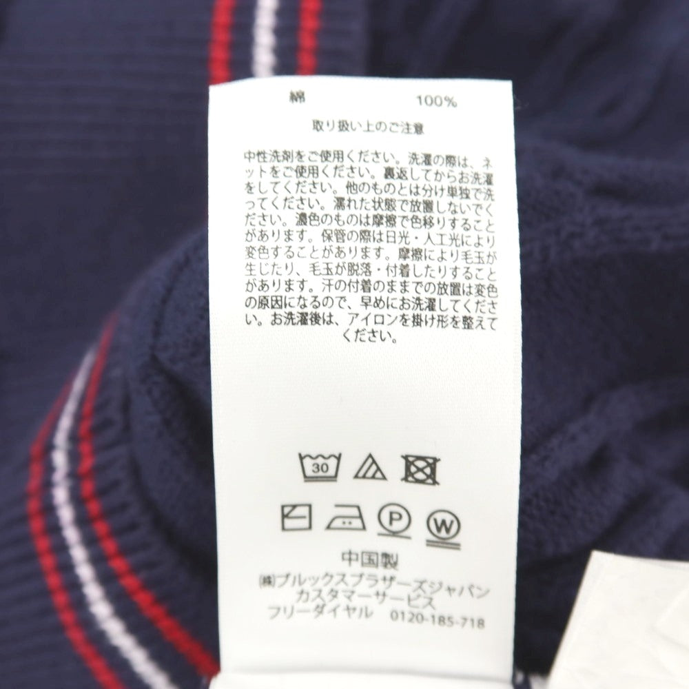 【SALE30%OFF/返品不可】【中古】ブルックスブラザーズ Brooks Brothers コットン ケーブル編み プルオーバー ニットパーカー パープルネイビー【 サイズXS 】【 状態ランクB 】【 メンズ 】