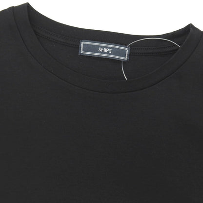 【SALE30%OFF/返品不可】【中古】シップス SHIPS コットン クルーネック 長袖Ｔシャツ ブラック【 サイズS 】【 状態ランクA 】【 メンズ 】