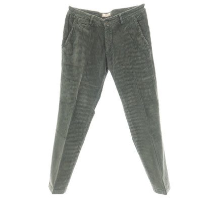 【中古】ブリリア1949 BRIGLIA 1949 ストレッチ コットン 太畝 コーデュロイパンツ グリーン系【サイズ46】【 状態ランクB 】【 メンズ 】