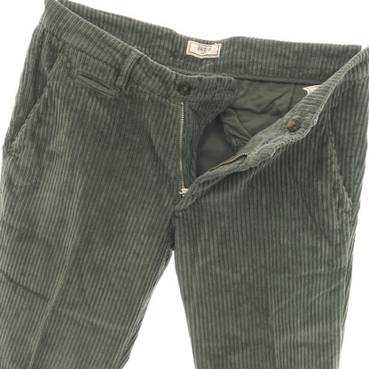 【中古】ブリリア1949 BRIGLIA 1949 ストレッチ コットン 太畝 コーデュロイパンツ グリーン系【サイズ46】【 状態ランクB 】【 メンズ 】