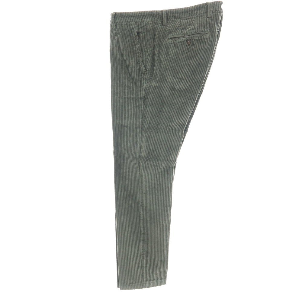 【中古】ブリリア1949 BRIGLIA 1949 ストレッチ コットン 太畝 コーデュロイパンツ グリーン系【サイズ46】【 状態ランクB 】【 メンズ 】
