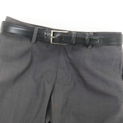 【中古】フェリージ Felisi 699/6 レザー ベルト ネイビーxシルバー【サイズ80】【 状態ランクC 】【 メンズ 】