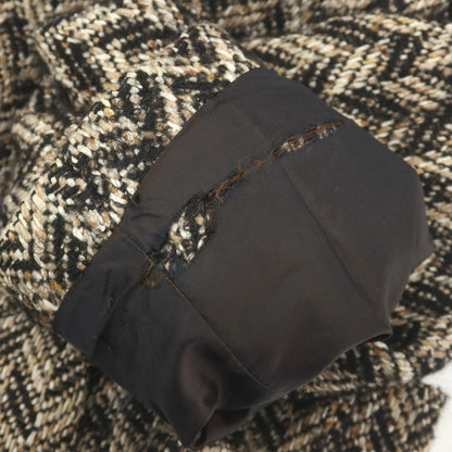 【中古】タリアトーレ TAGLIATORE ウールコットンナイロンシルクモヘヤアルパカ混 チェスターフィールドコート ベージュxブラック【サイズ48】【 状態ランクD 】【 メンズ 】