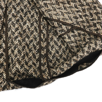 【中古】タリアトーレ TAGLIATORE ウールコットンナイロンシルクモヘヤアルパカ混 チェスターフィールドコート ベージュxブラック【サイズ48】【 状態ランクD 】【 メンズ 】