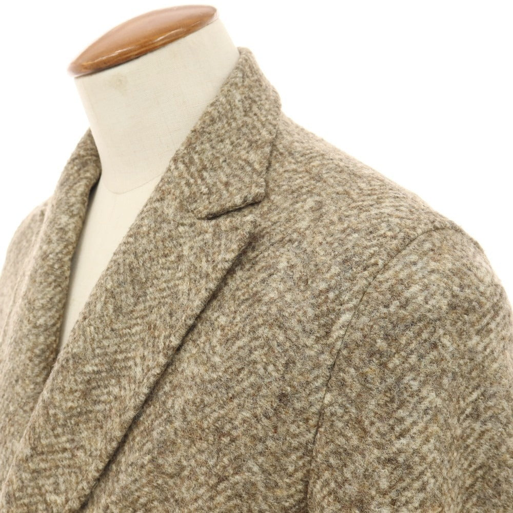 【中古】ティージャケット T-JACKET ポリエステルウールアクリル ダブル6B カジュアルジャケット ベージュ【サイズM】【 状態ランクC 】【 メンズ 】