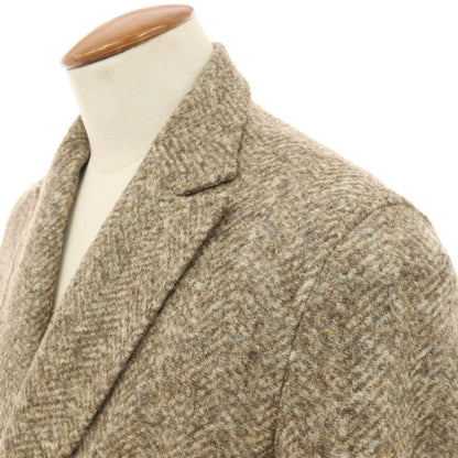 【中古】ティージャケット T-JACKET ポリエステルウールアクリル ダブル6B カジュアルジャケット ベージュ【サイズM】【 状態ランクC 】【 メンズ 】
