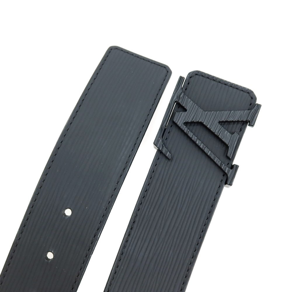【中古】ルイ ヴィトン LOUIS VUITTON サンチュール・LVイニシャル エピ カーフレザー ベルト ブラック【サイズ90/36】【 状態ランクB 】【 メンズ 】
