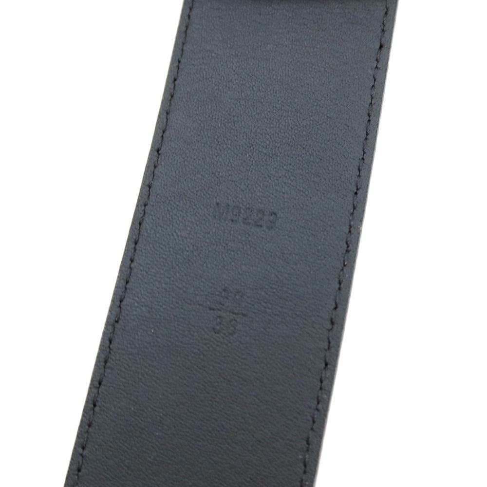 【中古】ルイ ヴィトン LOUIS VUITTON サンチュール・LVイニシャル エピ カーフレザー ベルト ブラック【サイズ90/36】【 状態ランクB 】【 メンズ 】