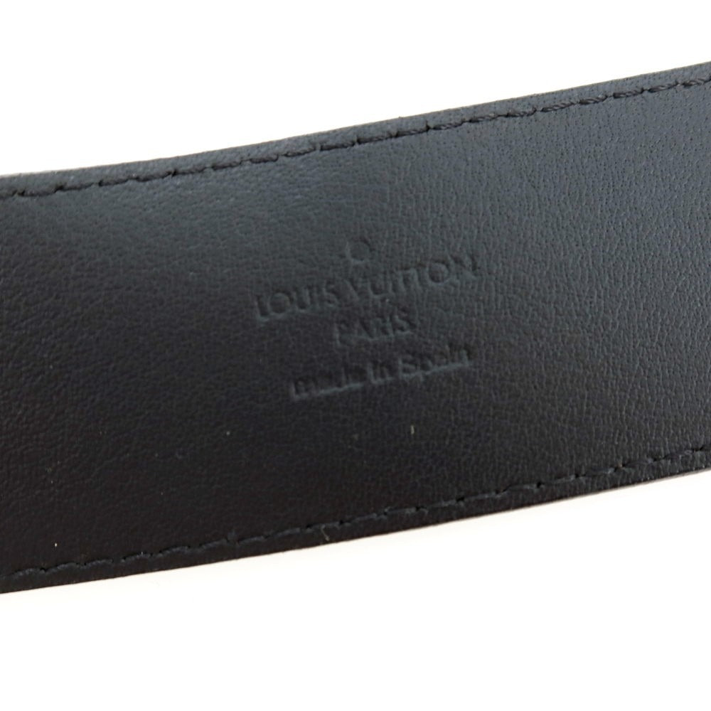 【中古】ルイ ヴィトン LOUIS VUITTON サンチュール・LVイニシャル エピ カーフレザー ベルト ブラック【サイズ90/36】【 状態ランクB 】【 メンズ 】