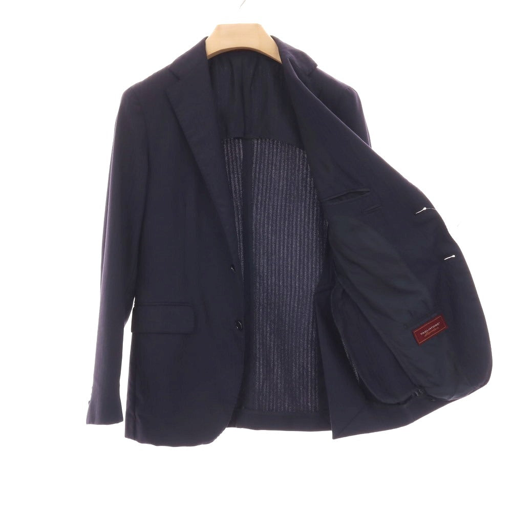 【中古】タリアトーレ TAGLIATORE SARTORIALE ウール シャドウストライプ 2つボタンスーツ ダークネイビー【サイズ44】【 状態ランクB 】【 メンズ 】