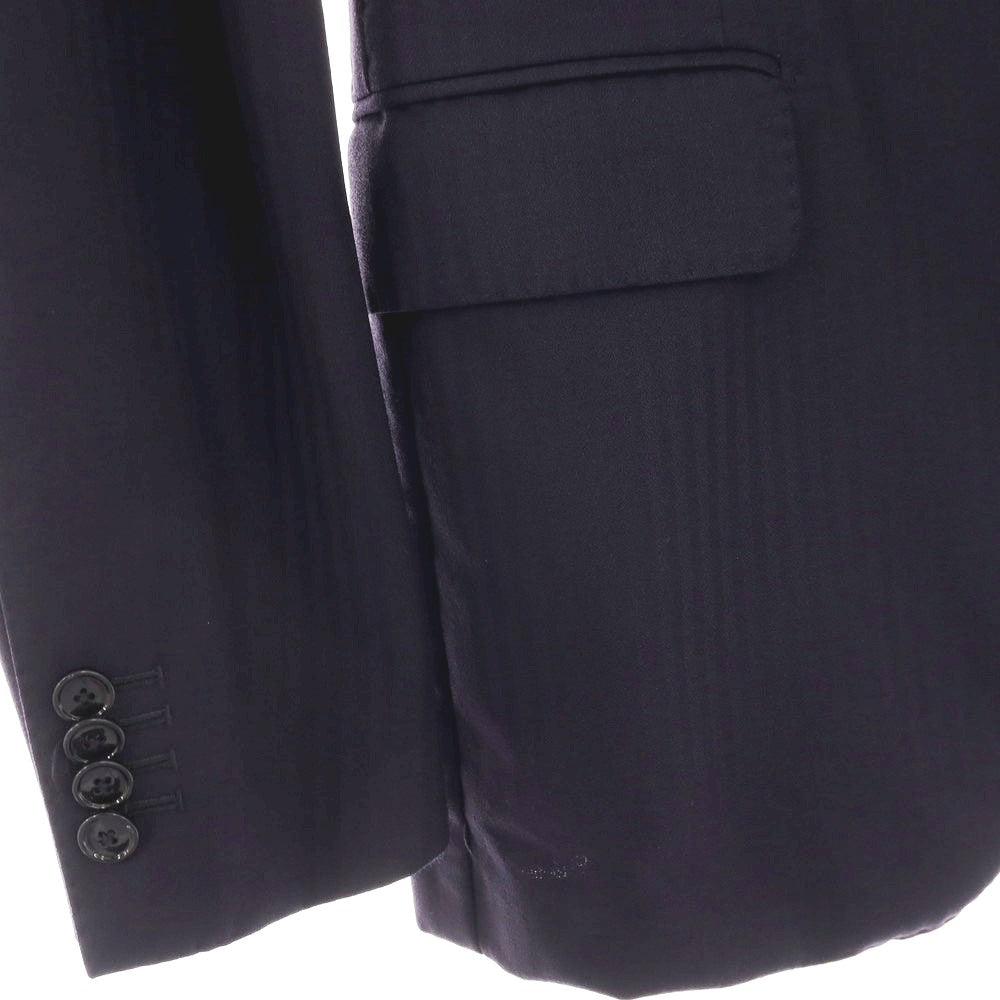 【中古】タリアトーレ TAGLIATORE SARTORIALE ウール シャドウストライプ 2つボタンスーツ ダークネイビー【サイズ44】【 状態ランクB 】【 メンズ 】