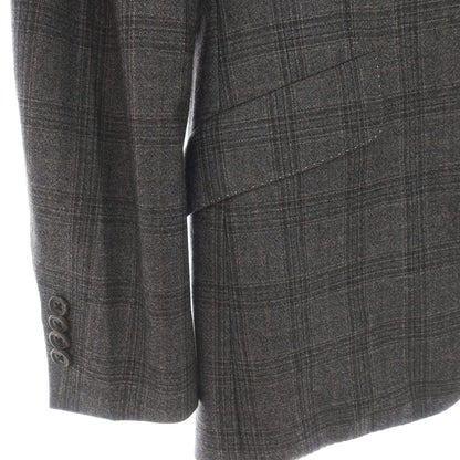 【中古】ポールスミス Paul Smith スリーピース ウール チェック 2つボタンスーツ ダークグレーxダークブラウン【サイズM】【 状態ランクB 】【 メンズ 】