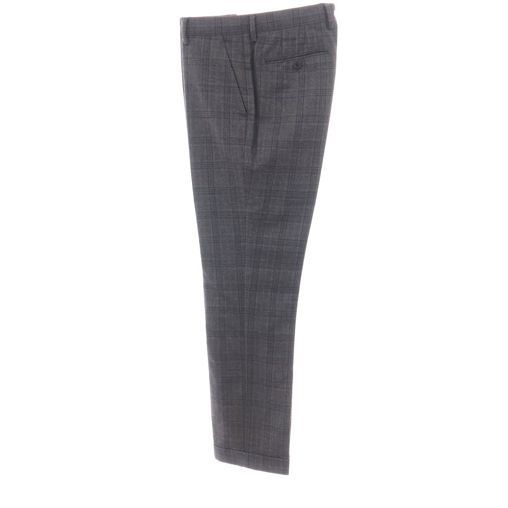 【中古】ポールスミス Paul Smith スリーピース ウール チェック 2つボタンスーツ ダークグレーxダークブラウン【サイズM】【 状態ランクB 】【 メンズ 】