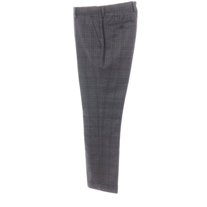 【中古】ポールスミス Paul Smith スリーピース ウール チェック 2つボタンスーツ ダークグレーxダークブラウン【サイズM】【 状態ランクB 】【 メンズ 】