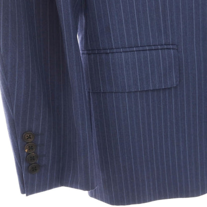 【中古】ポールスミス Paul Smith スリーピース ウール ストライプ 2つボタンスーツ ダークブルー【サイズM】【 状態ランクC 】【 メンズ 】