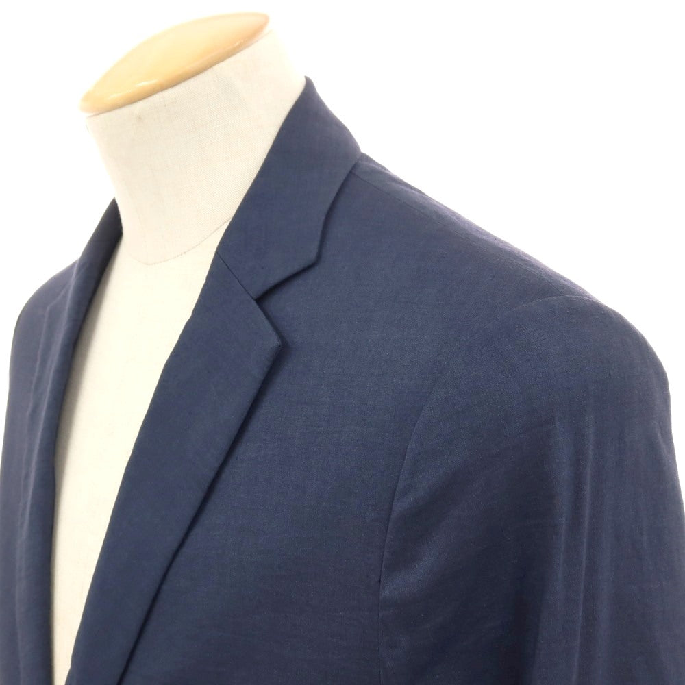 【中古】セオリー theory ストレッチ リネンレーヨン 2つボタンスーツ ネイビー【サイズ上36/下29】【 状態ランクD 】【 メンズ 】