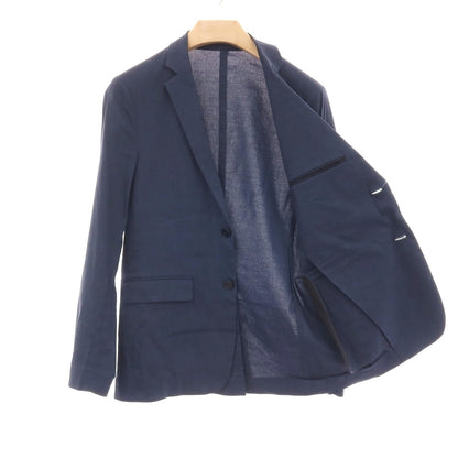 【中古】セオリー theory ストレッチ リネンレーヨン 2つボタンスーツ ネイビー【サイズ上36/下29】【 状態ランクD 】【 メンズ 】