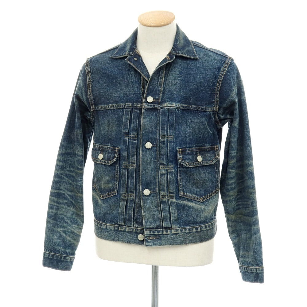 【中古】ダブルアールエル RRL DOUBLE RL O74 コットン デニムジャケット ネイビー【サイズXS】【 状態ランクB 】【 メンズ 】