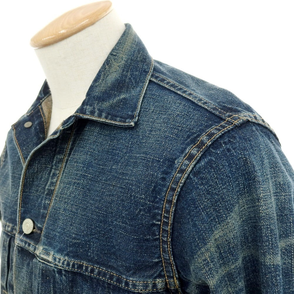 【中古】ダブルアールエル RRL DOUBLE RL O74 コットン デニムジャケット ネイビー【サイズXS】【 状態ランクB 】【 メンズ 】