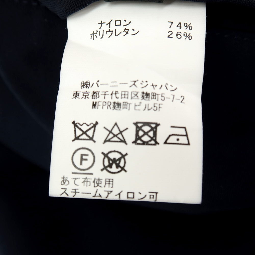 【中古】バーニーズニューヨーク BARNEYS NEWYORK ストレッチ ナイロン イージースラックスパンツ ダークネイビー【サイズ44】【 状態ランクB 】【 メンズ 】