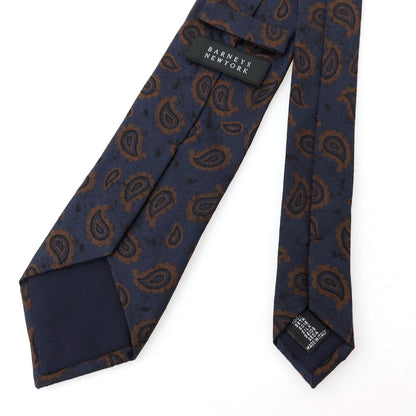 【SALE30%OFF/返品不可】【中古】バーニーズニューヨーク BARNEYS NEWYORK シルク ペイズリー柄ネクタイ ネイビー【 状態ランクB 】【 メンズ 】