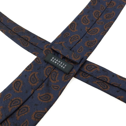 【SALE30%OFF/返品不可】【中古】バーニーズニューヨーク BARNEYS NEWYORK シルク ペイズリー柄ネクタイ ネイビー【 状態ランクB 】【 メンズ 】