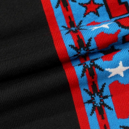 【中古】コムデギャルソンシャツ COMME des GARCONS SHIRT 2025年秋冬 アクリルウールナイロン クルーネック プルオーバーニット ブラック【サイズXL】【 状態ランクA 】【 メンズ 】